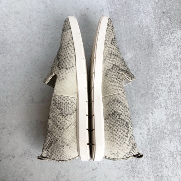 Franco Sarto Boston Snakeprint Women's Snake Print Loafers Gray Square Toe 8 - Picture 3 of 11